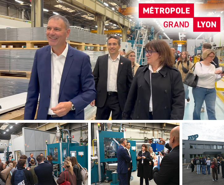 La Presidentessa della Metropoli di Lione visita REP